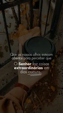 O SENHOR FAZ ✨
