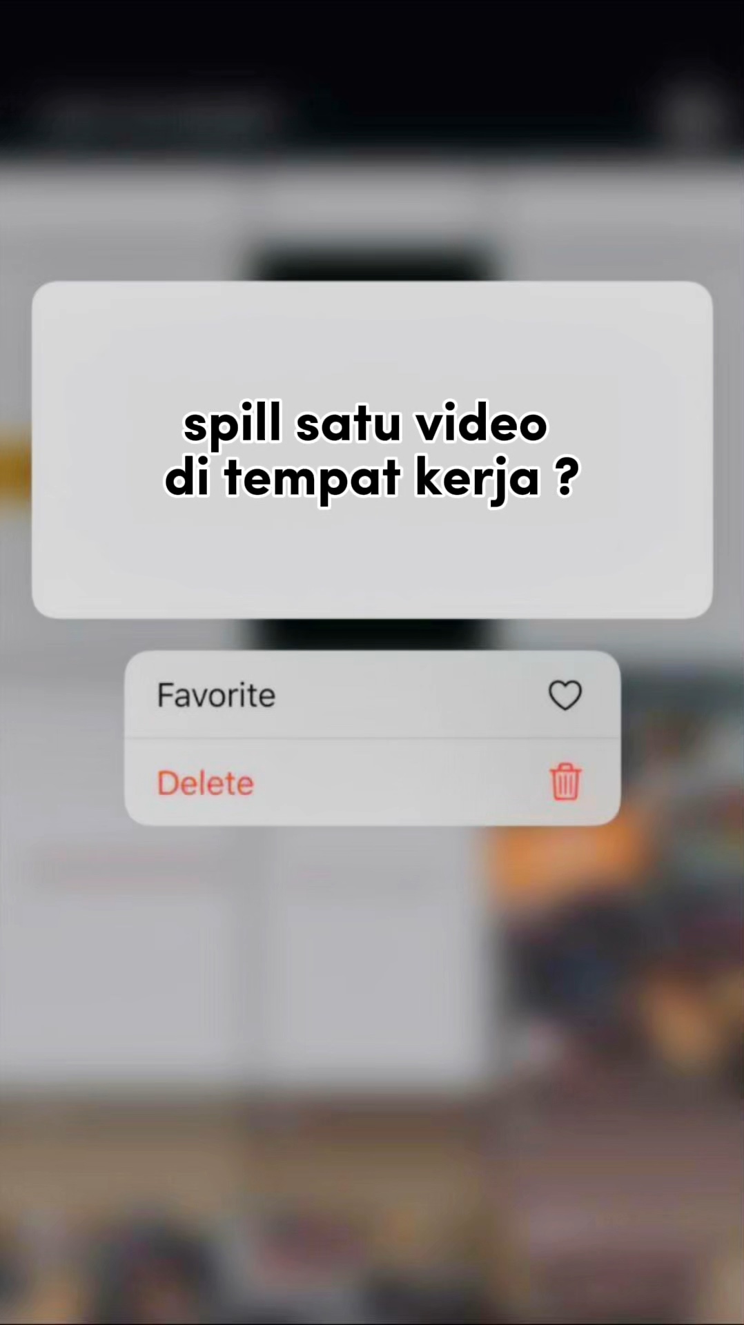 spill video kerja
