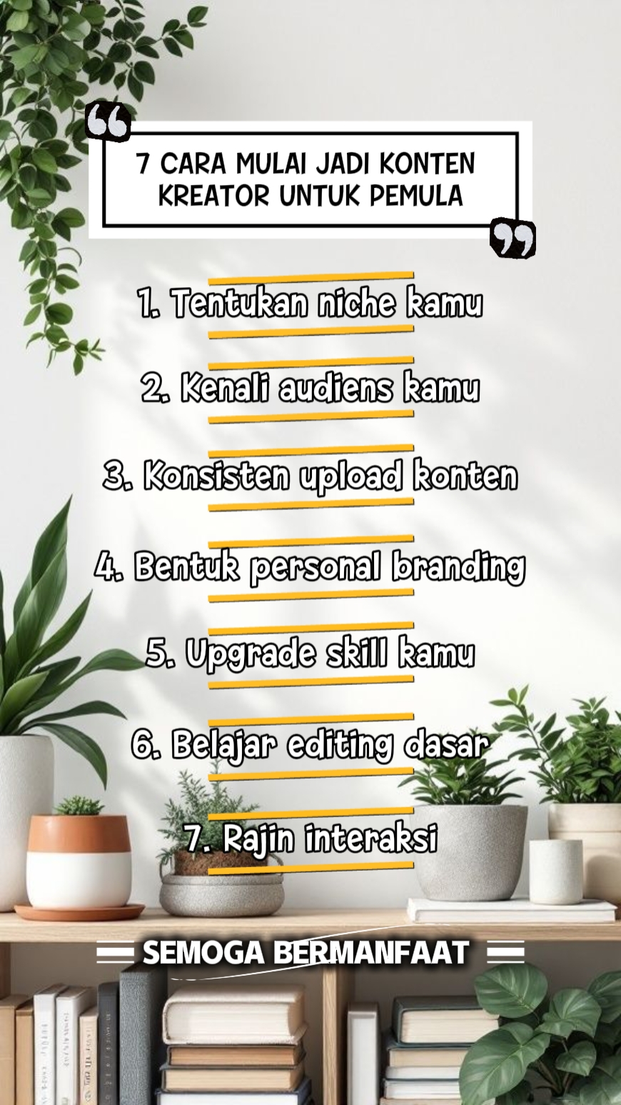 Consejos konten kreator