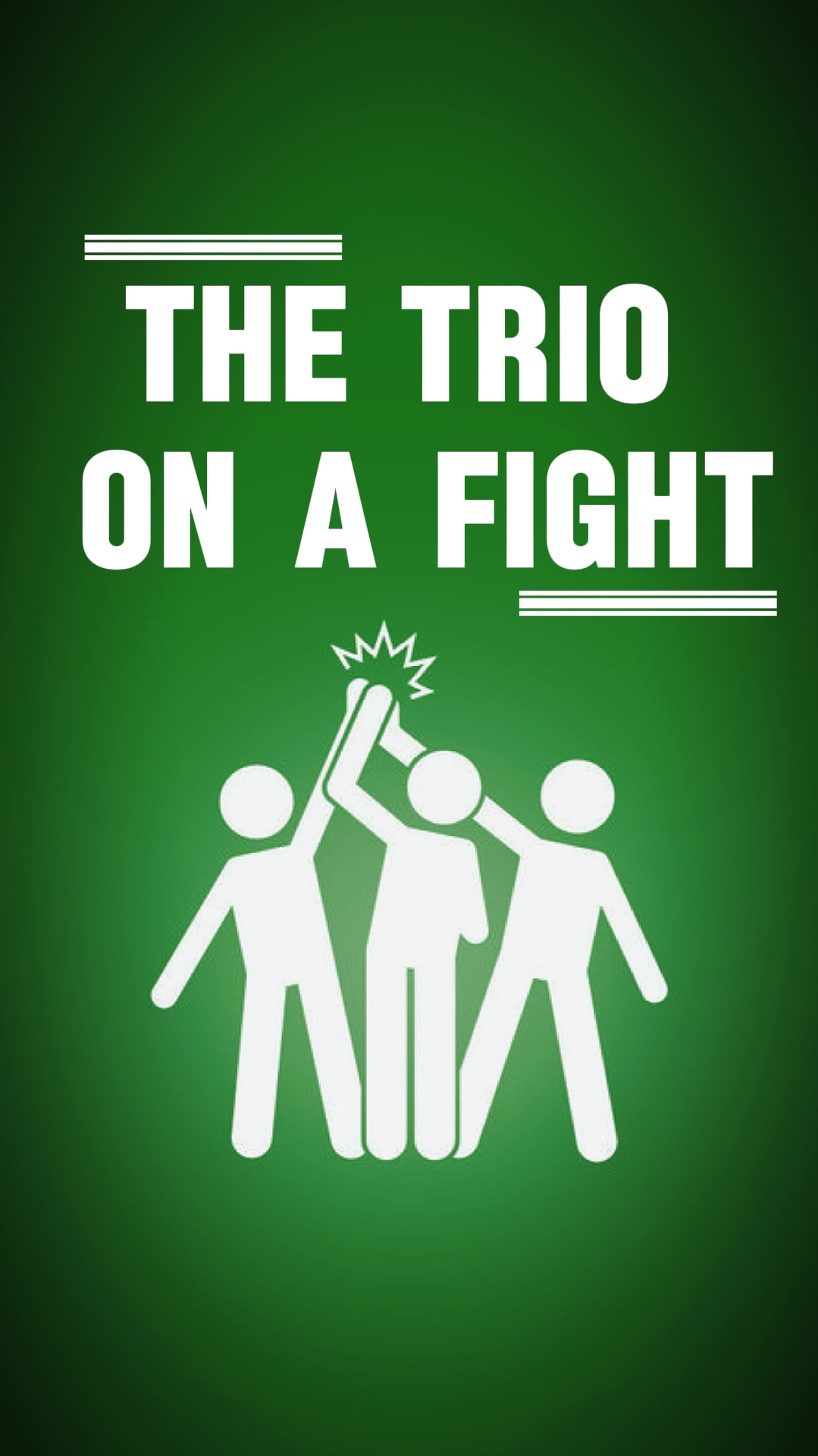 D TRIO ON A FIGHT