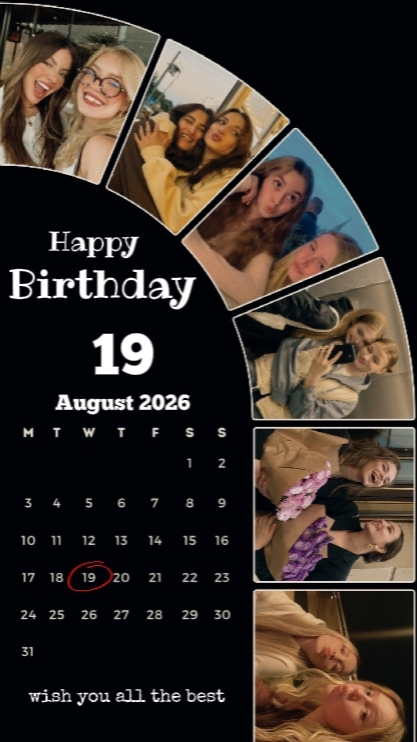 Birthday 19 August 