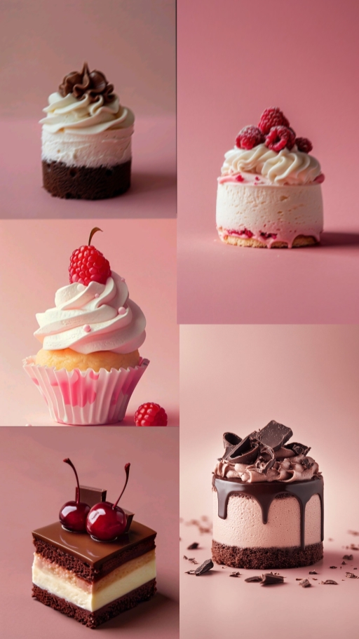 Bolo de menu de 4 clipes