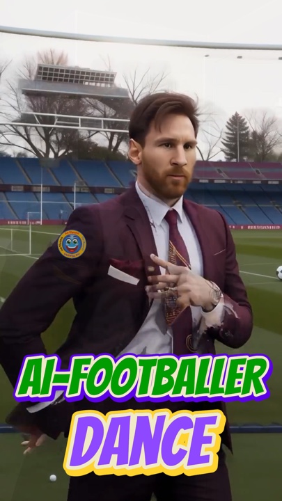 ¡Baile de futbolistas de IA!
