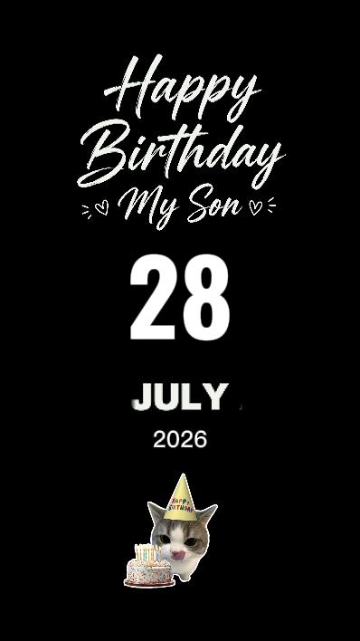 HBD MY SON 28