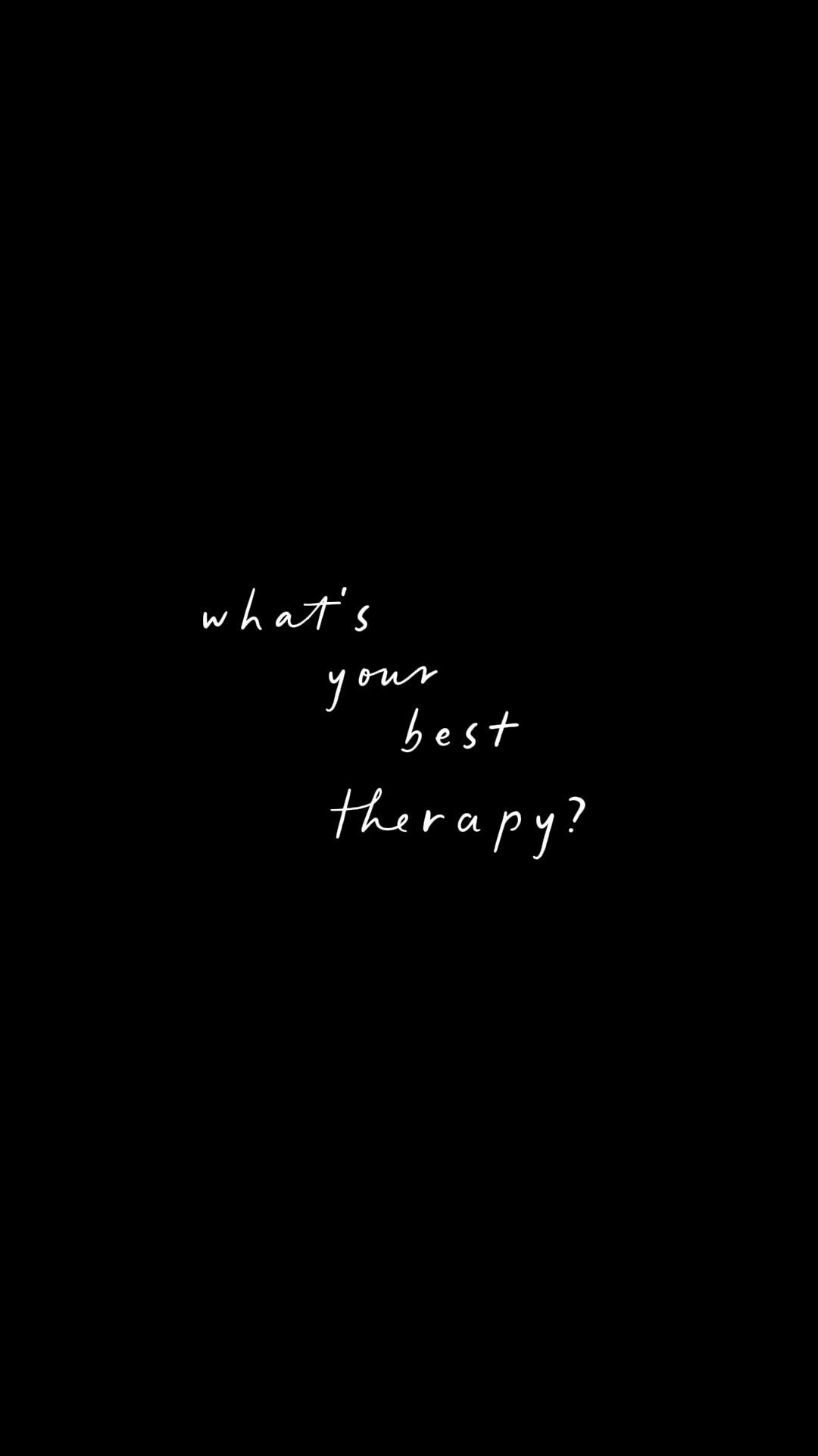 best therapy?