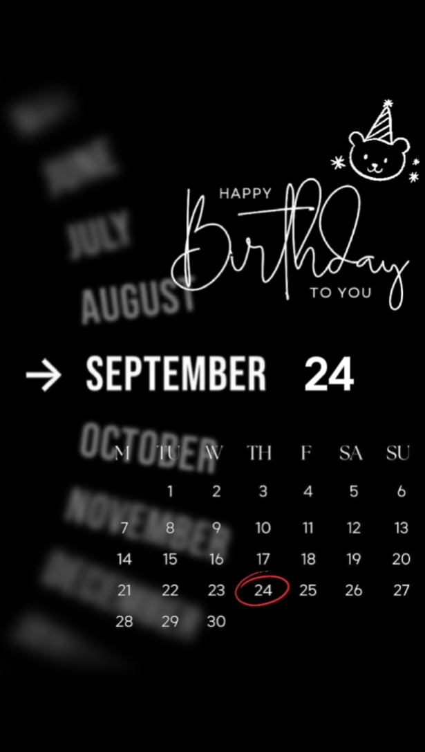 24 SEPTEMBER BDAY