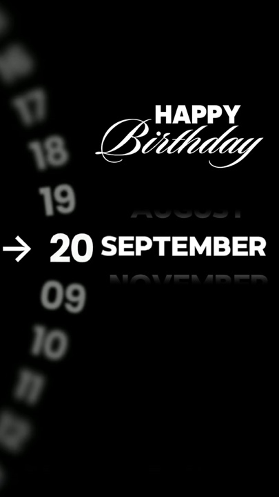 HBD 20 SEPTEMBER 