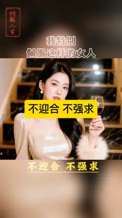 不迎合 不强求