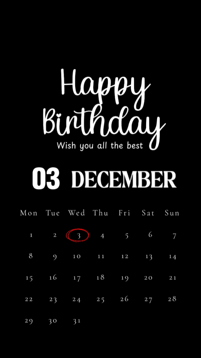 3 Desember Ulang Tahun