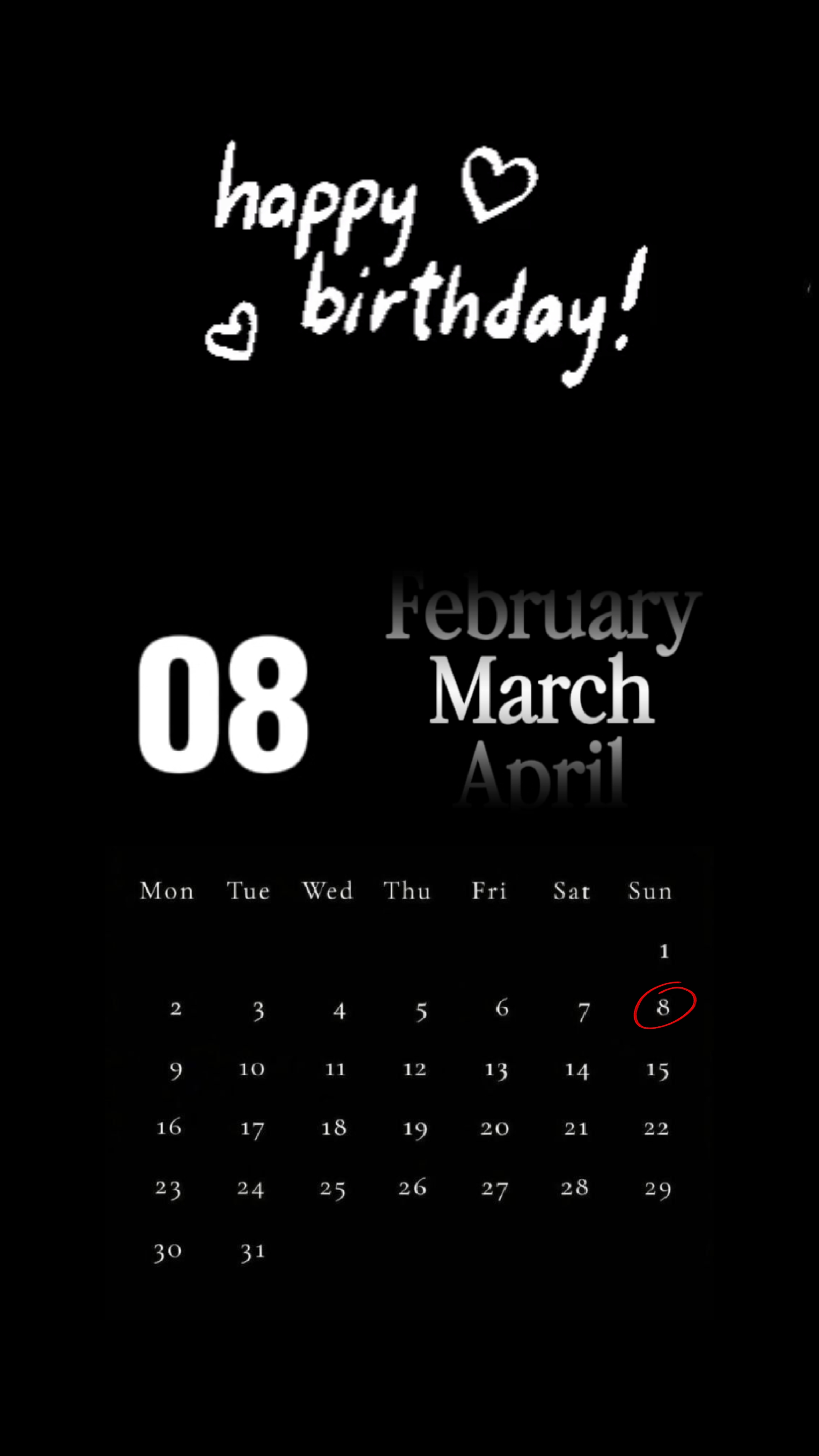 HBD 08 MART 