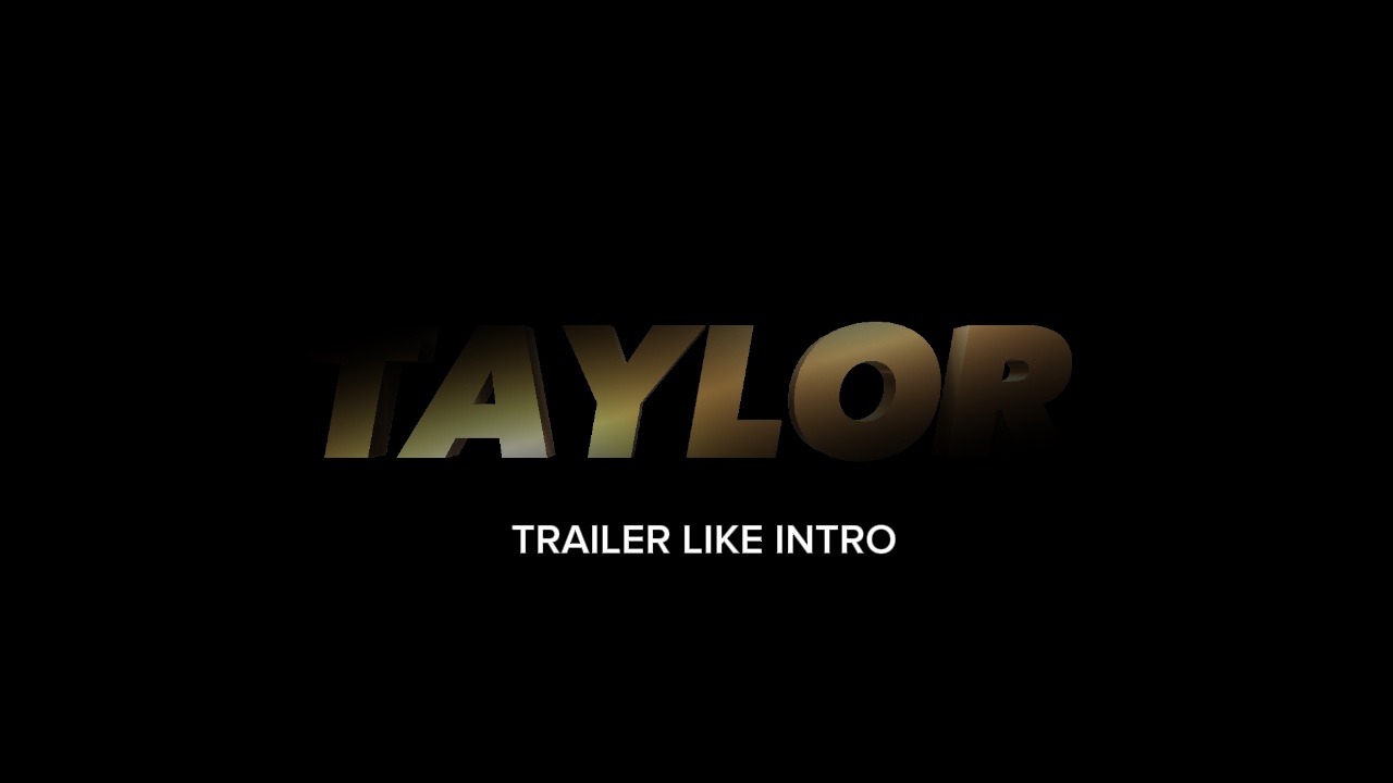 Movie trailer intro 
