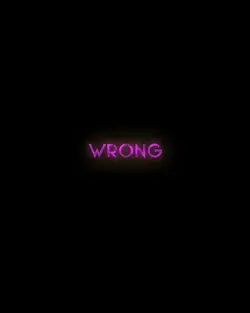 Wrong person 