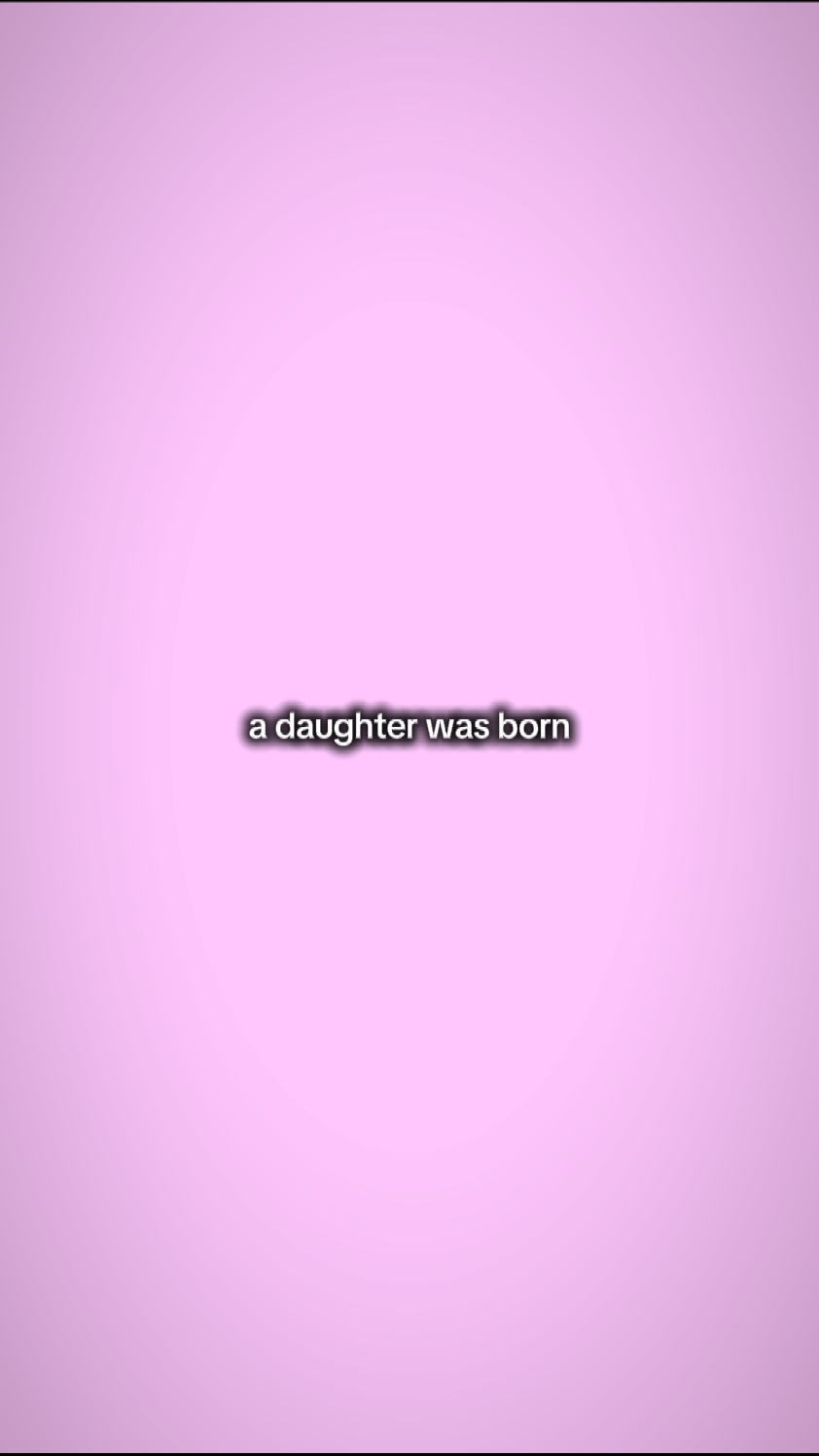 Uma filha nasceu