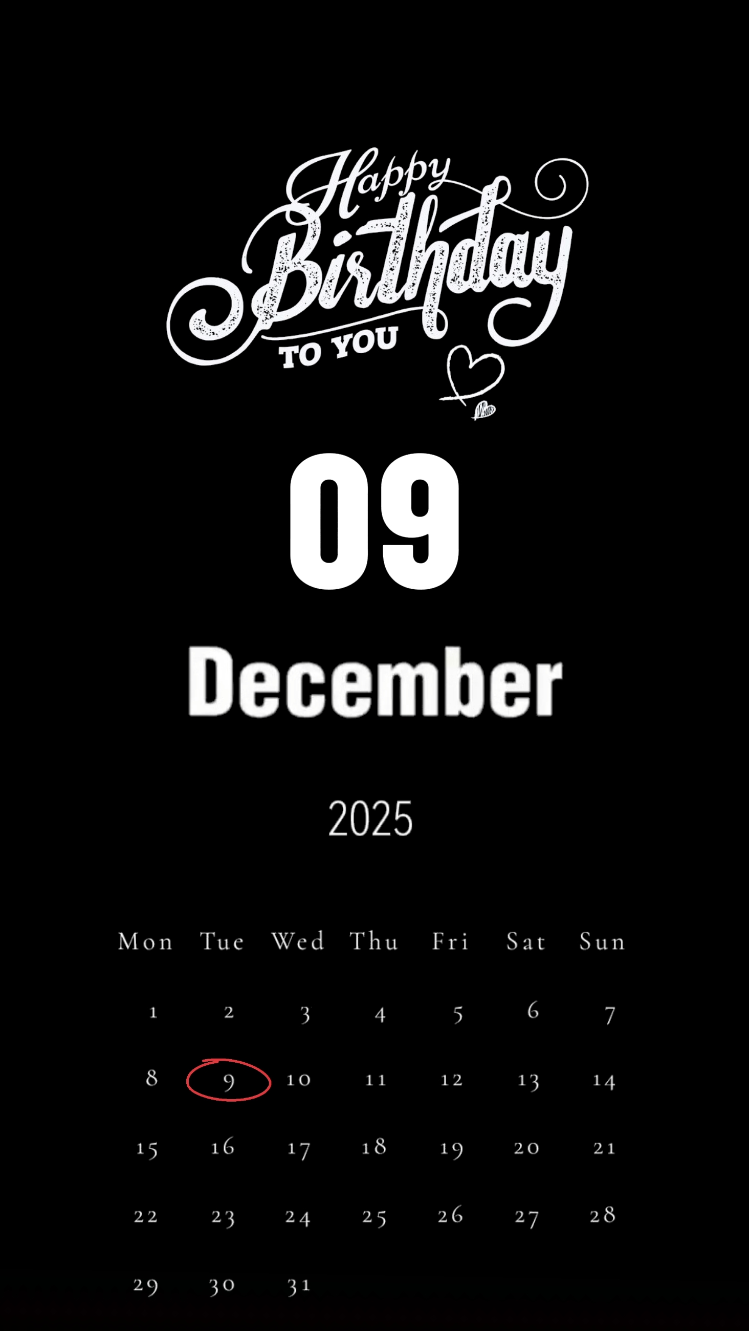 selamat ulang tahun 9 Desember 