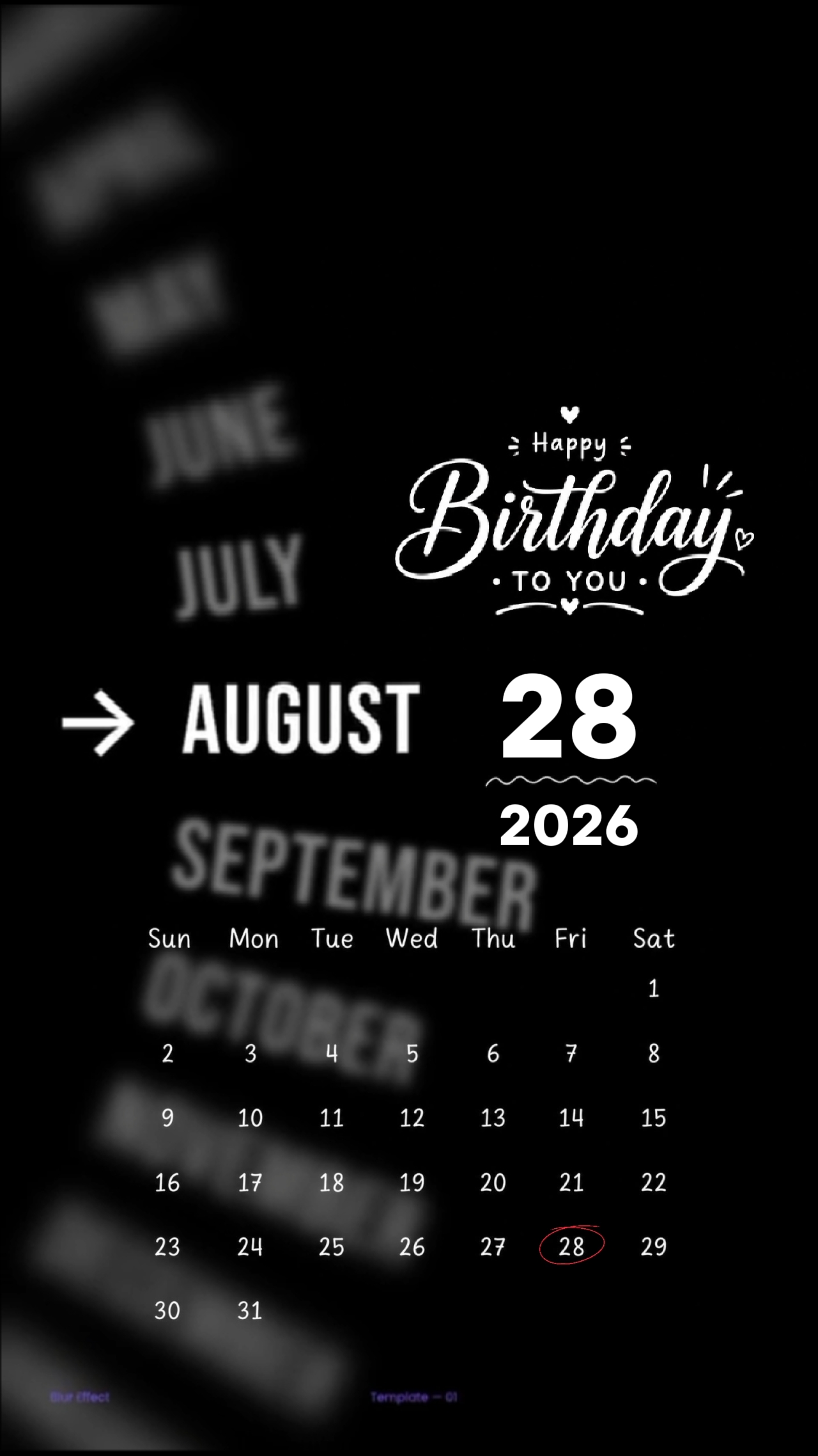 HBD 28 DE AGOSTO