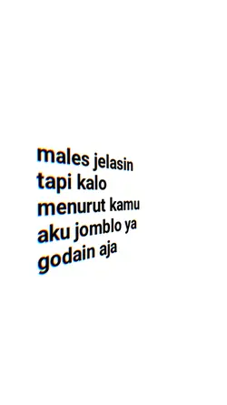 males jelasin 