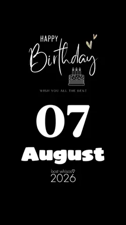 birthday 07 august
