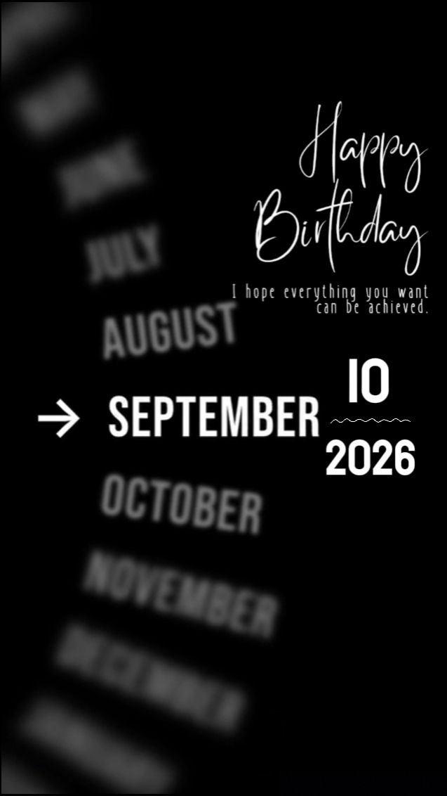 HBD LOVE 10 SEPTEMBE
