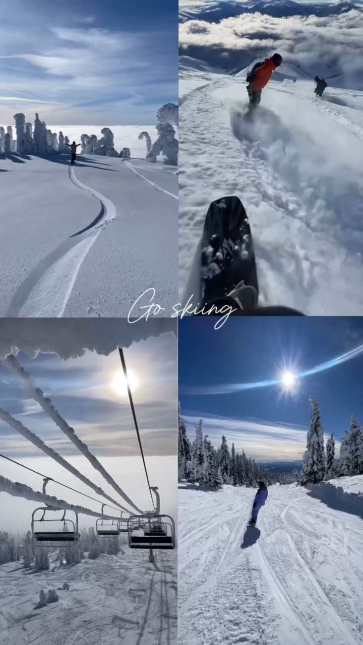 Skifahren gehen
