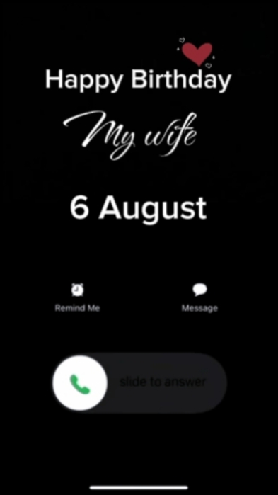 HBD wife 6 August