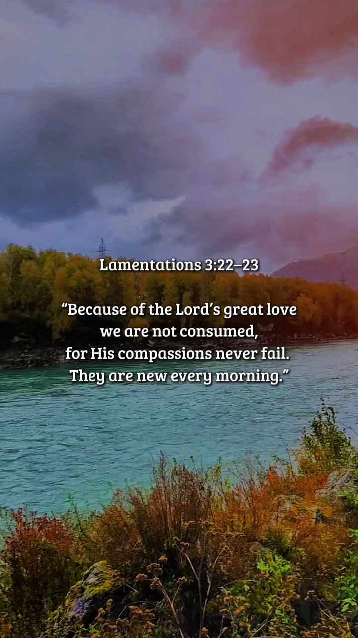 Lamentaciones 3: 22 - 23