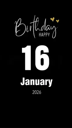 HBD 16 JANUARY 2026