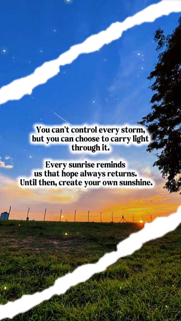 YOU CAN'T CONTROL—