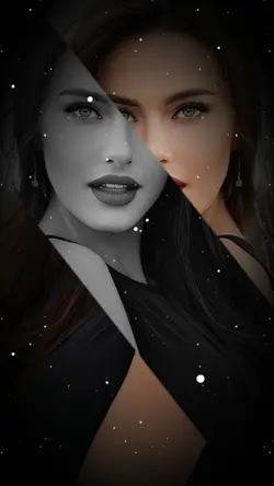 Black and white