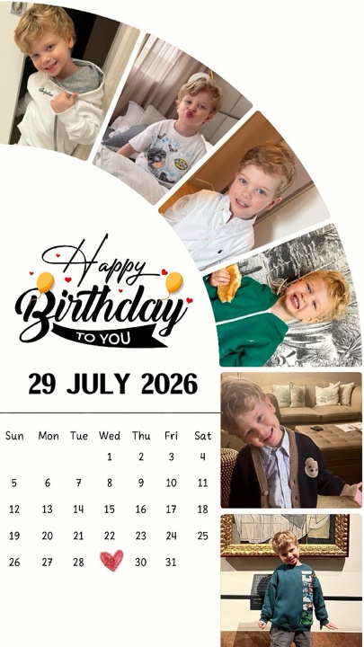 BIRTHDAY SON 29 JULY