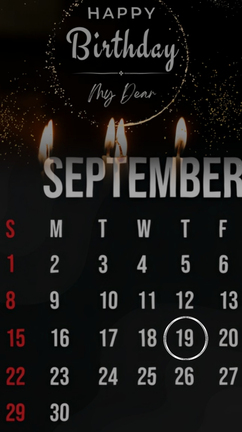 CUMPLEAÑOS 19 SEPTIEMBRE 2024