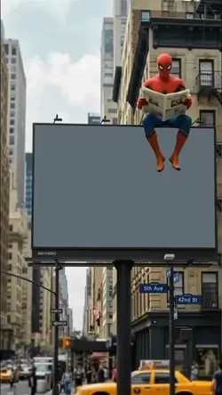 spiderman billboard
