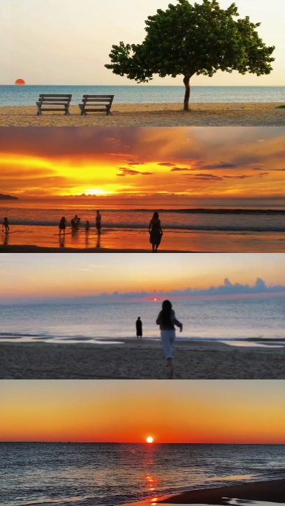 Pôr do sol 4 vídeos