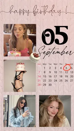 BIRTHDAY 5 SEPTEMBER