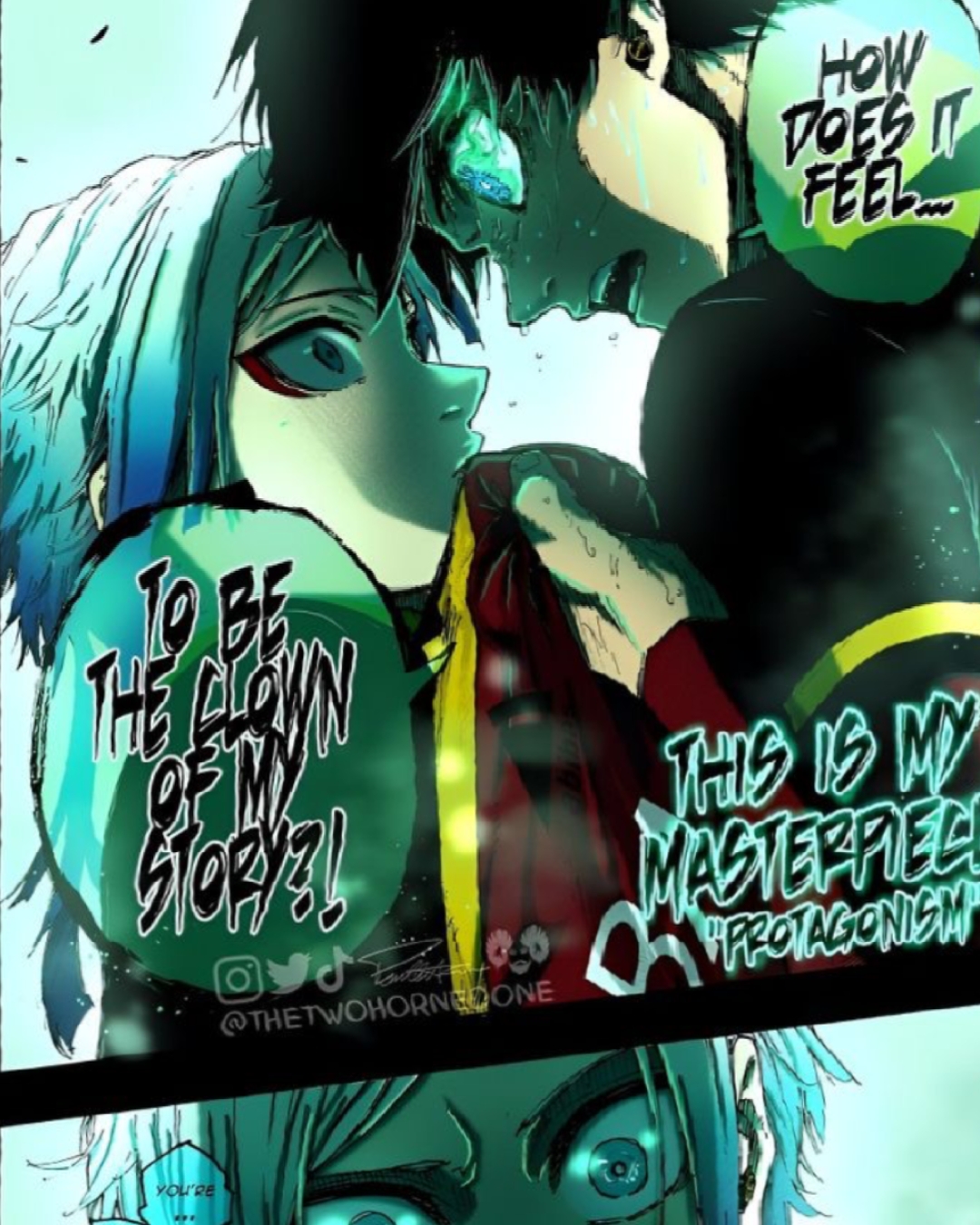 Blue look anime 