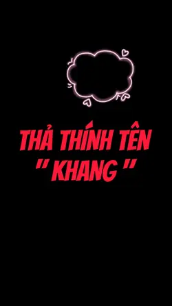 Thả thính tên Khang 