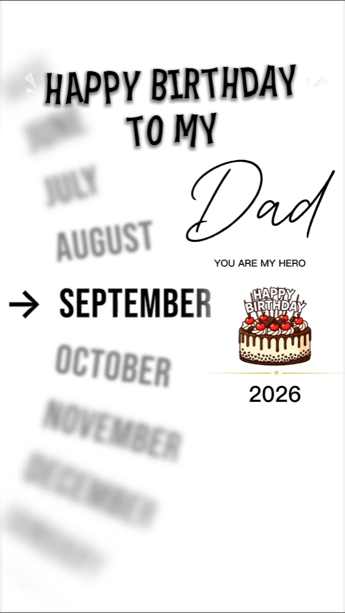 Aniversário para meu pai