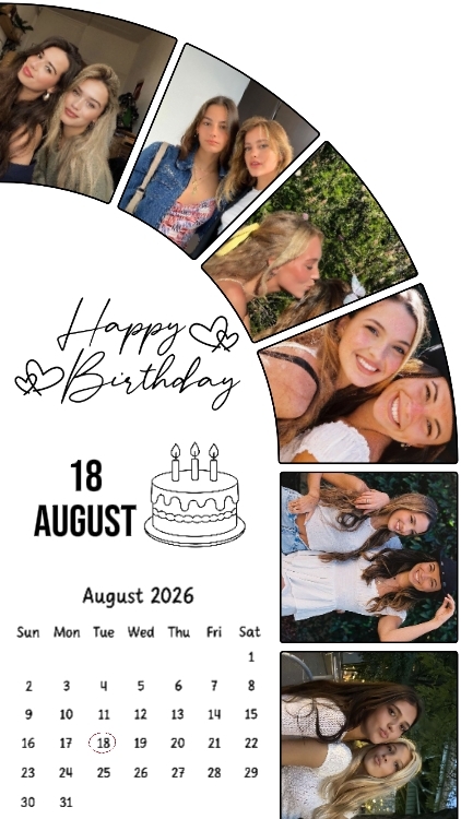 BIRTHDAY 18 AUGUST 