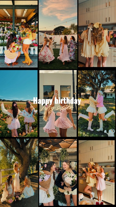 Feliz aniversário irmã