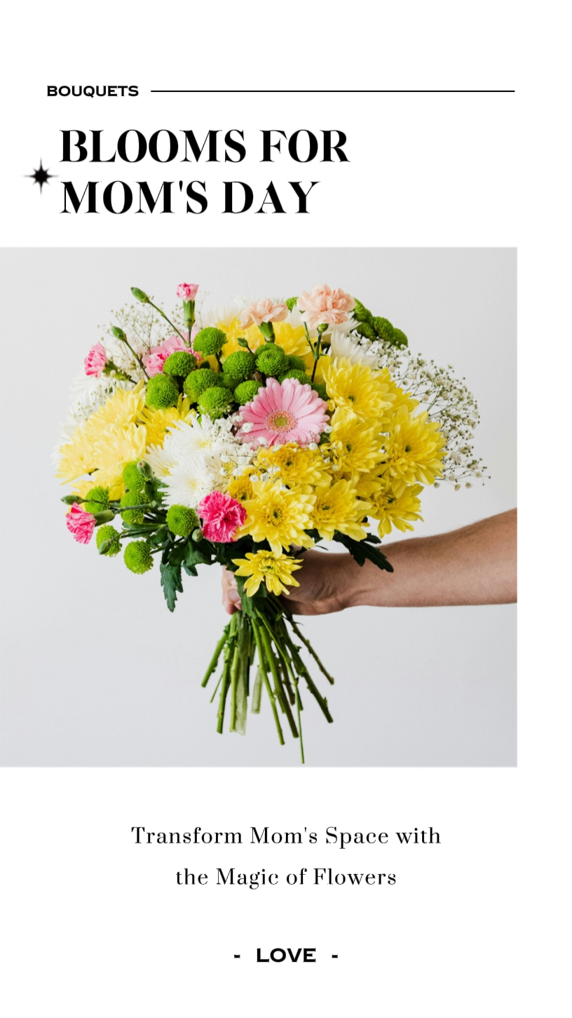 Muttertag Eleganter Stil Produktdisplay für Blumenladen