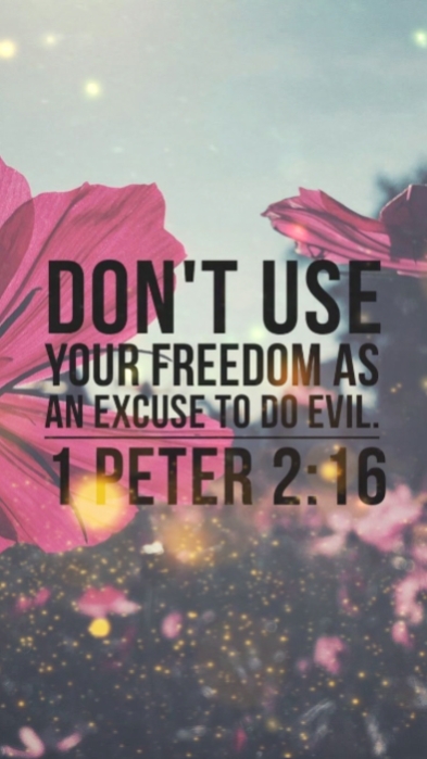 1 peter 2:16