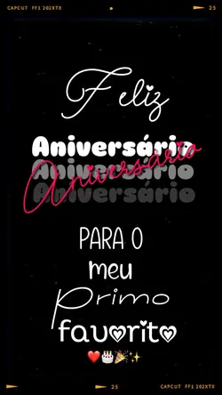 Parabéns primo