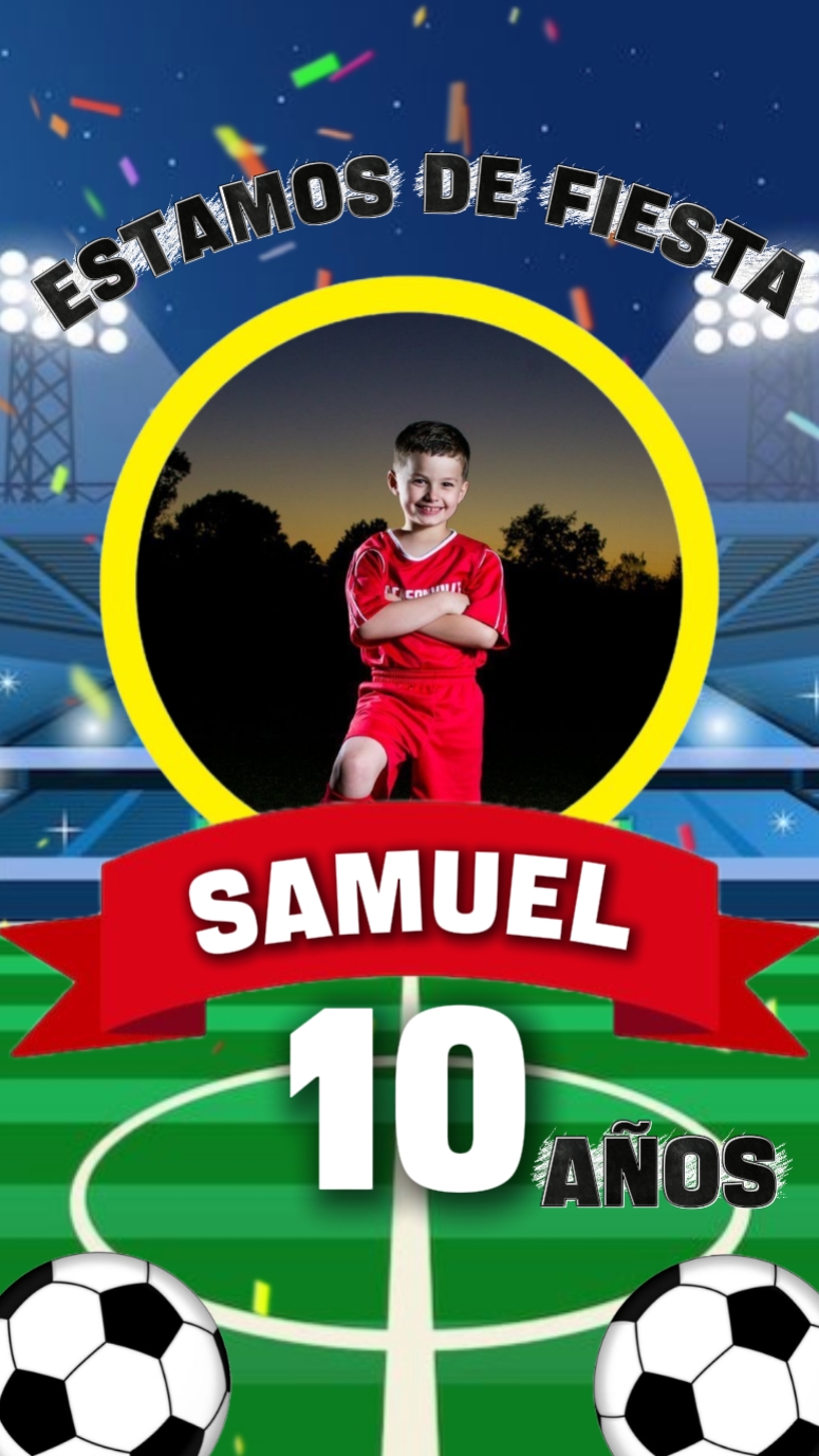 invitación futbol 