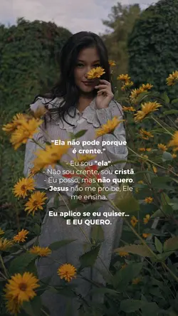 "Ela não pode"