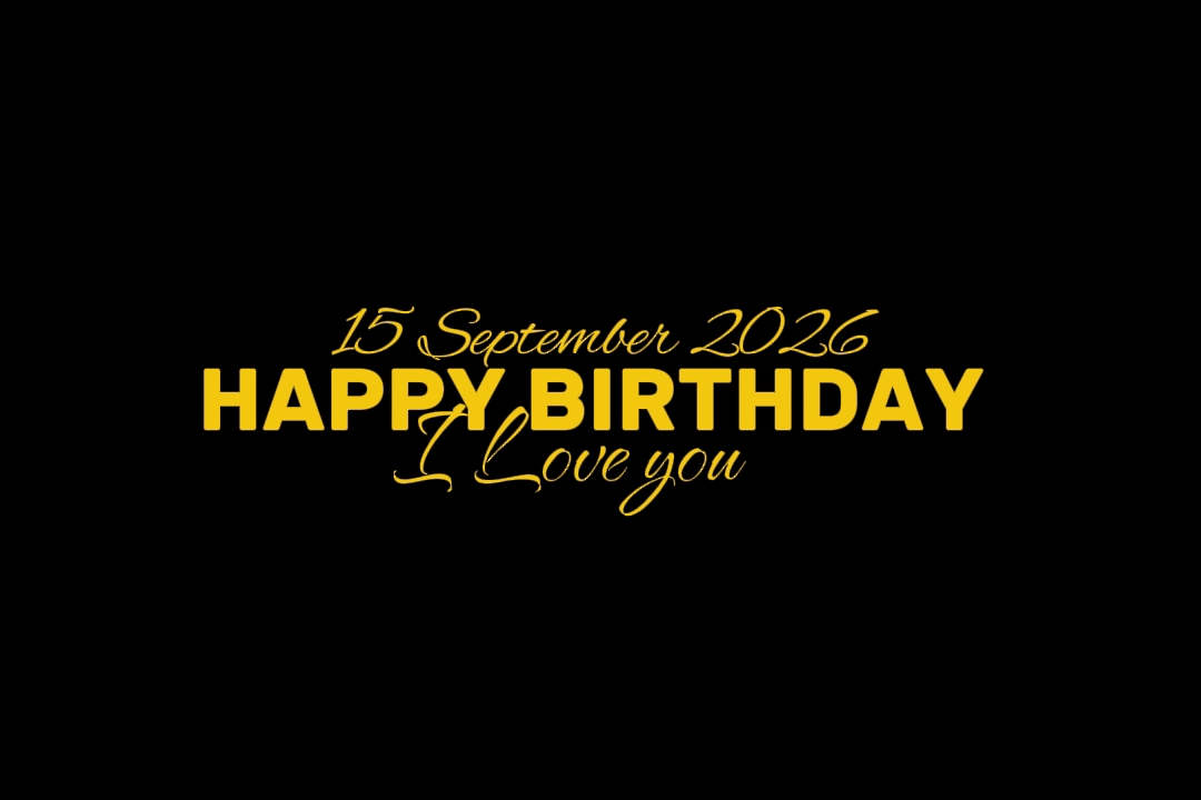 BIRTHDAY 15 SEPTEMBE