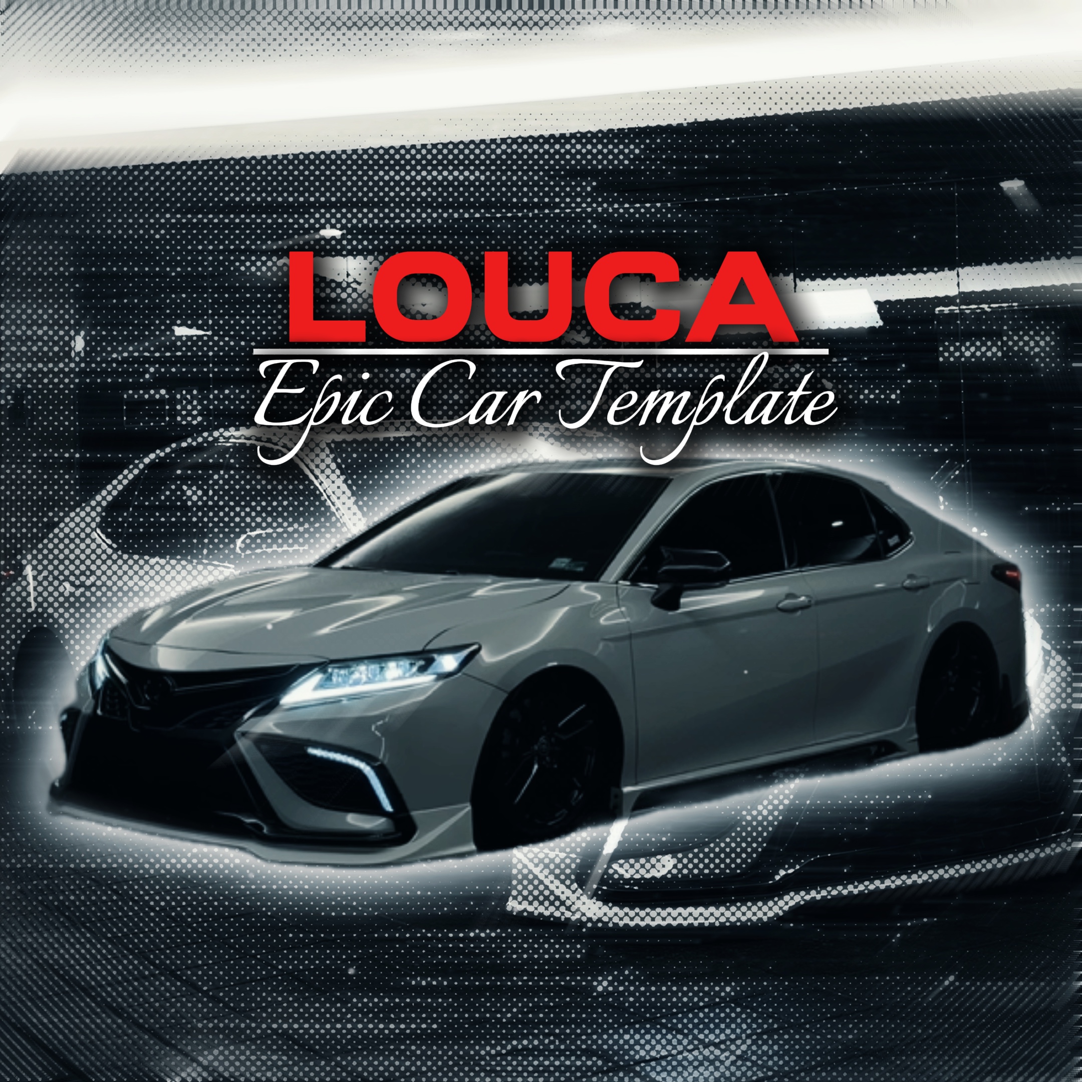 Plantilla de coche épica