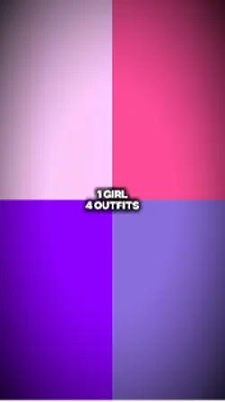 1 girl 4 outfit 