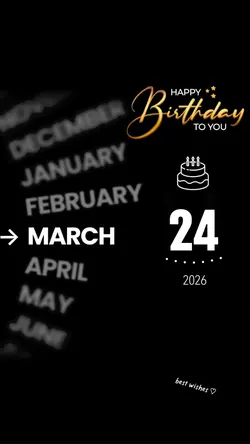 hbd 24 march 2026