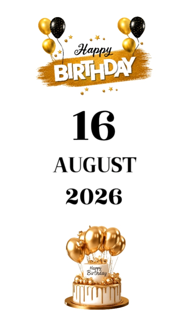 BDAY SON 16 AUGUST
