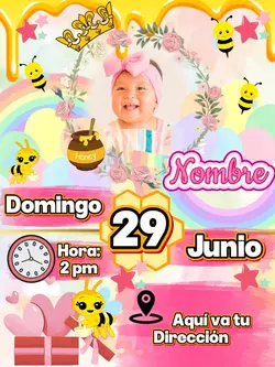 Abejita 1 año invita