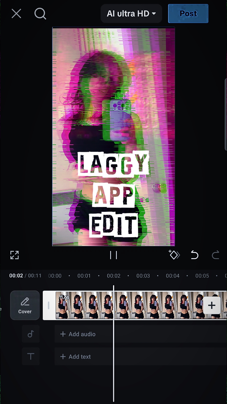 Laggy app edit
